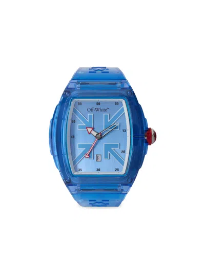 Off-white Beat Watch In Blue