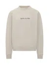 Off-white Script Arrow Crewneck Sweatshirt In Neutral