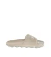 Off-white Beige Logo Slides In Neutral