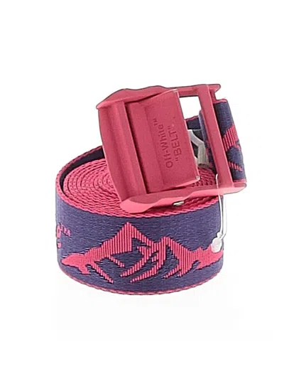 Pre-owned Off-white Belt In Purple