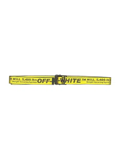Pre-owned Off-white Belt In Yellow