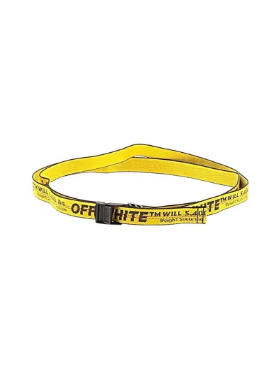 Pre-owned Off-white Belt In Yellow