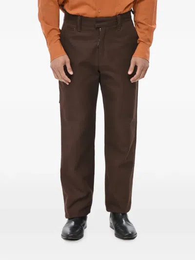 Off-white Belt-loop Chino Trousers In Brown