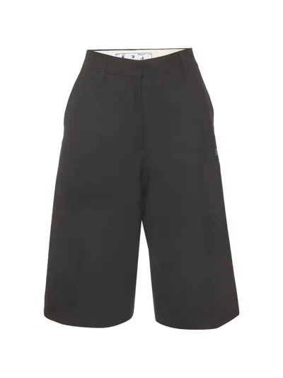 Pre-owned Off-white Bermuda Shorts In Black