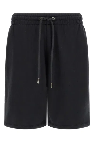 Off-white Bermuda Shorts With Paint Diag Print In Nero