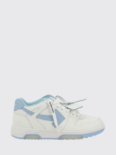Off-white Bicolor Out Of Office Sneakers In Leather And Recycled Polyester In White