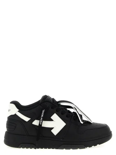 Off-white Bicolor Recycled Polyester Low Top Men's Sneakers In Black