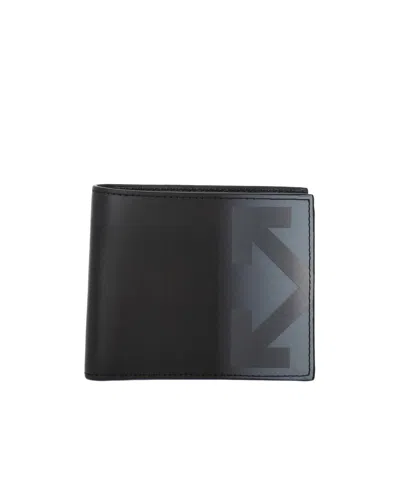 Off-white Bifold Wallet In Black