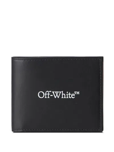 Off-white Bifold Wallet "bookish" In Black