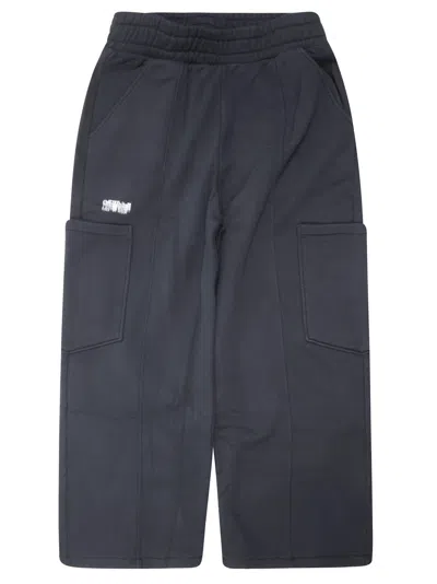 Off-white Big Bookish Stamp Mini Cargo Pants In Blue