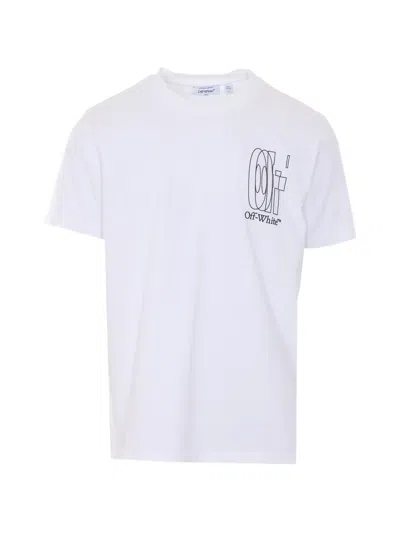 Off-white Big Double Arrow T-shirt In White