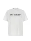 Off-white Relaxed Fit Cotton Tee With Oversized Logo In White