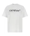 Off-white Relaxed Fit Cotton Tee With Oversized Logo In White