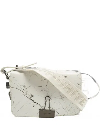 Pre-owned Off-white Binder Clip Cross Body Bag In White