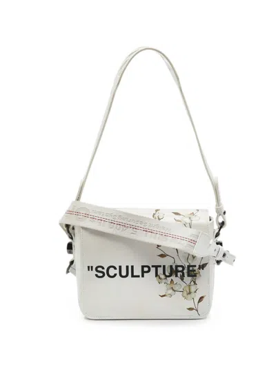 Pre-owned Off-white Binder Clip Crossbody Bag In White
