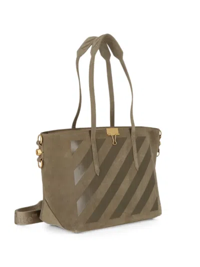 Off-white Binder Diagonals Tote Bag In Pink