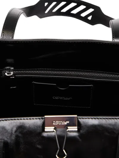 Off-white Binder Tote Bag In Black