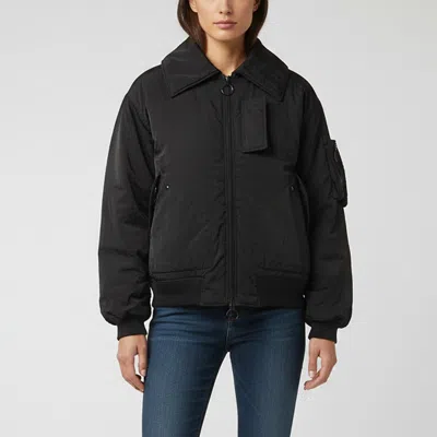 Pre-owned Off-white Black Arrow Graphic Nylon Bomber Jacket M