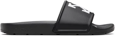 OFF-WHITE BLACK ARROW SLIDE SANDALS