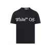 Off-white Bookish Scarf Graphic Regular Fit T-shirt In Blue