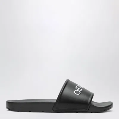 OFF-WHITE OFF-WHITE™ BLACK BOOKISH SLIDERS WITH LOGO