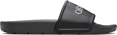 Off-white Black Bookish Slides