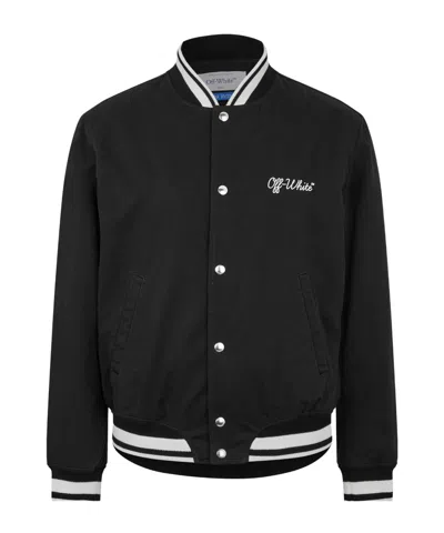 Off-white Script Cotgab Souvenir Varsi In Black