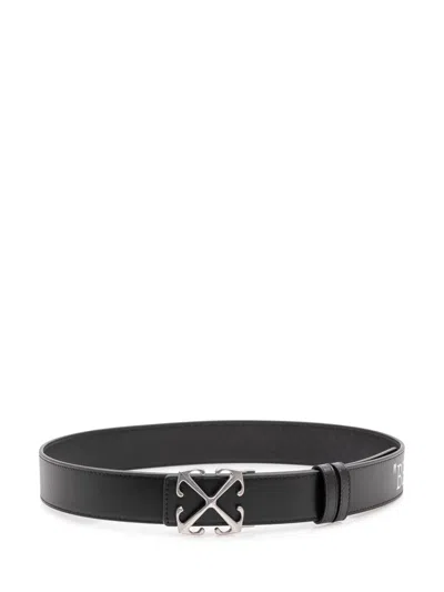 Off-white Black Cintura Solid Adjustable Belt