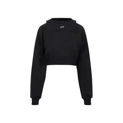 Off-white Black Cotton Sweatshirt