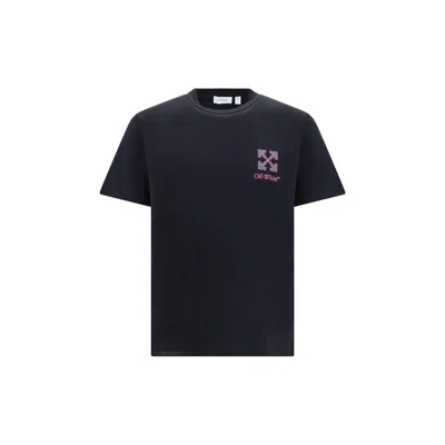 OFF-WHITE BLACK COTTON T-SHIRT