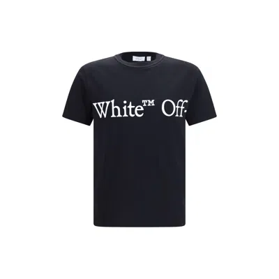 OFF-WHITE BLACK COTTON T-SHIRT