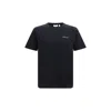 Off-white Small Bookish Regular Short Sleeve T-shirt In Black