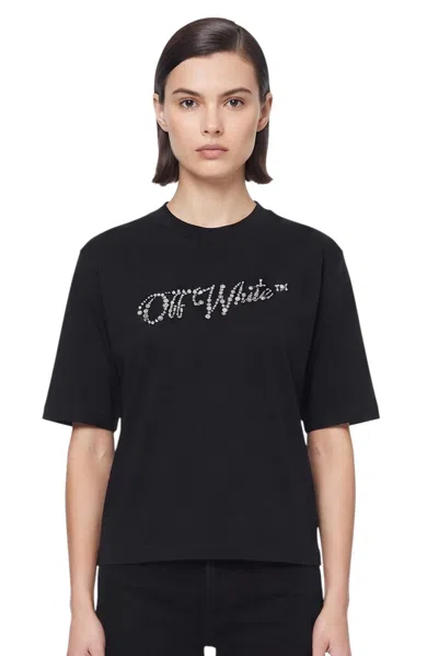 Off-white Black Crew Neck T-shirt