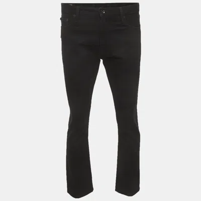 Pre-owned Off-white Black Denim Permanent Jeans M/waist 33"