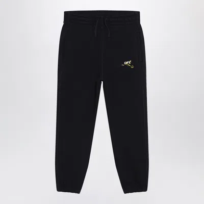 Off-white ™ Black Diagonal Splat Logo Jogging Trousers