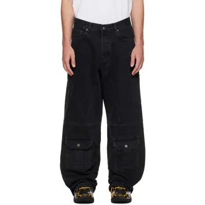 Off-white Black Half Arrow Cargo Slouchy Jeans