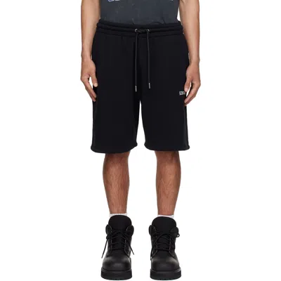 Off-white Black Heraldic Arrow Skate Sweat Shorts