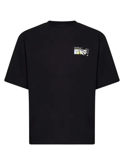 Off-white Black Jersey Industrial Arrow Skate T-shirt In Multi