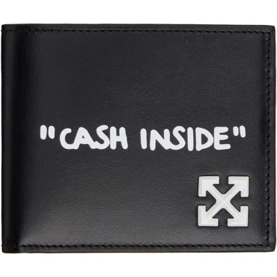 Off-white Black Jitney Quote Bifold Wallet