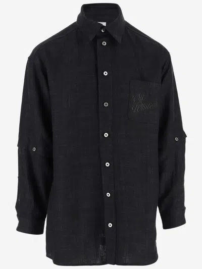 Off-white Black Linen Shirt