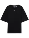 Off-white Black Cotton T-shirt In Black