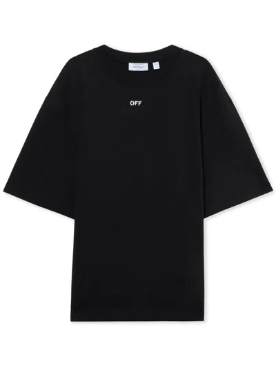 OFF-WHITE MEN BLACK LOGO T-SHIRT, XL LUXURY T-SHIRTS FOR MEN DARVEYS