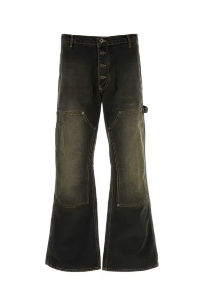 Off-white Black Mid Rise Jeans