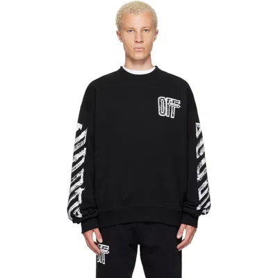 Off-white Black Motion Arrow Skate Crewneck Sweatshirt