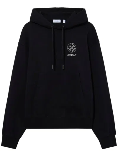 Off-white Black Offline Half Arrow Adjustable Hoodie