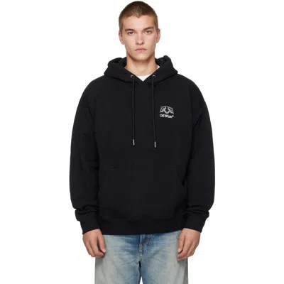 Off-white Off White Offline Half Arrow Skate Hoodie In Black
