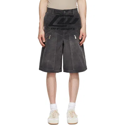Off-white Black Owr Grad Cot Carpenter Shorts