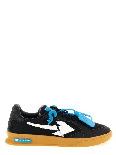 Off-white Black Polyester Athletic Sneakers In Pattern