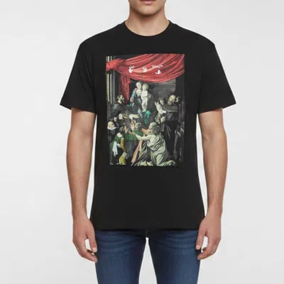 Pre-owned Off-white Black Printed Jersey Short Sleeve T-shirt Xxs