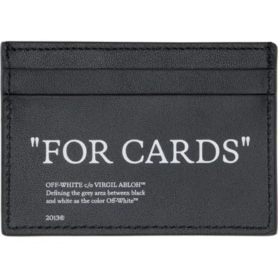 Off-white Black Quote Card Holder